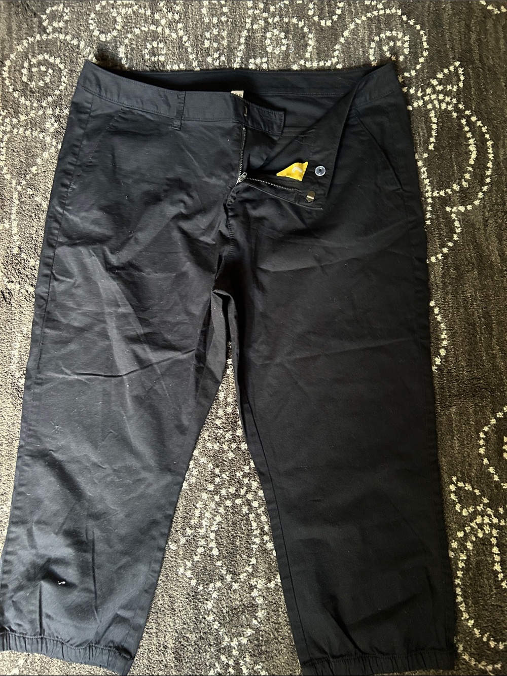 Womens Black Casual Stretch Pants